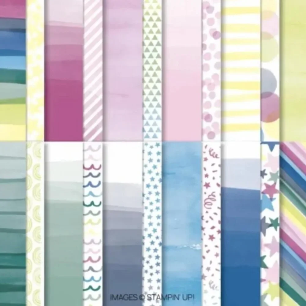Stampin Up Bright & Beautiful 6x6 Designer Series Paper DSP - New Sealed Retired